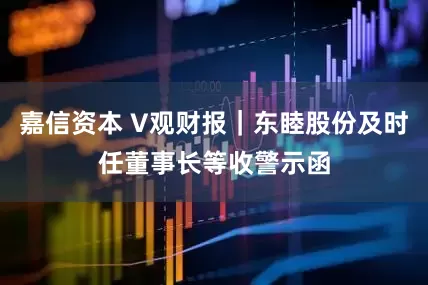 嘉信资本 V观财报｜东睦股份及时任董事长等收警示函