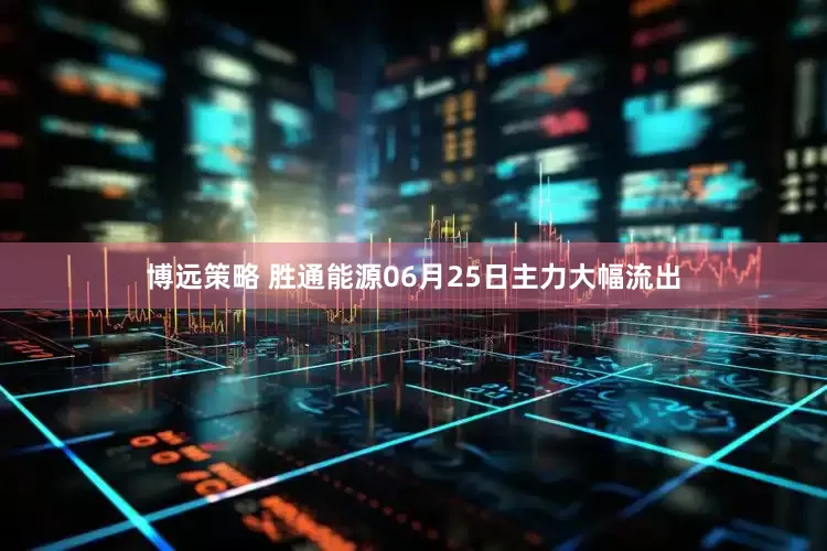 博远策略 胜通能源06月25日主力大幅流出