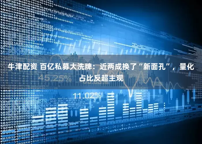 牛津配资 百亿私募大洗牌：近两成换了“新面孔”，量化占比反超主观