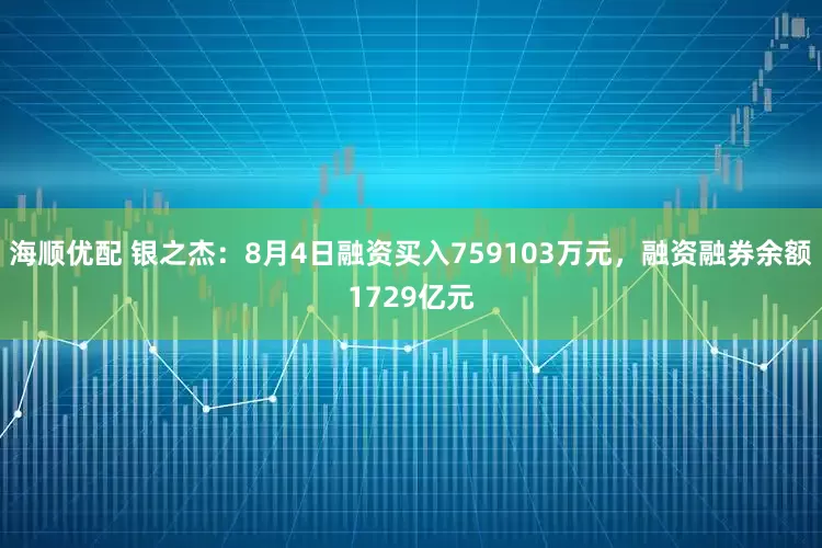 海顺优配 银之杰：8月4日融资买入759103万元，融资融券余额1729亿元