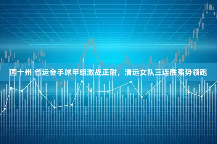 园十州 省运会手球甲组激战正酣，清远女队三连胜强势领跑